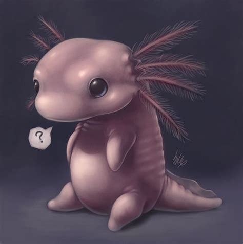 Axolotl Realistic Drawing