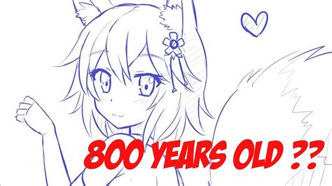 How To Draw Loli Kitsune Speed Drawing Youtube