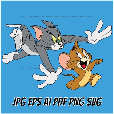 Svg Clipart Cartoon Clipart Cricut Svg Tom And Jerry Etsy Images And