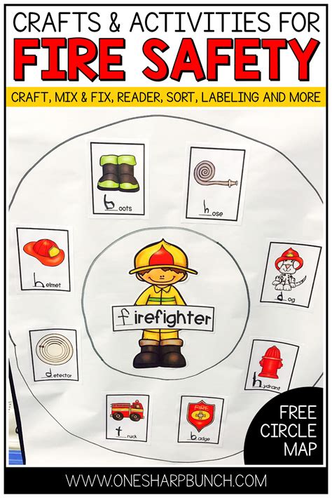 Firefighter Poem And Free Firefighter Circle Map One Sharp Bunch