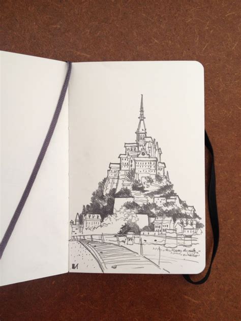 Téléchargez un dessin de modèle, vous en trouverez dans un éventail de formes et de dimensions. MONT SAINT MICHEL | Croquis, Dessin, Mont saint michel