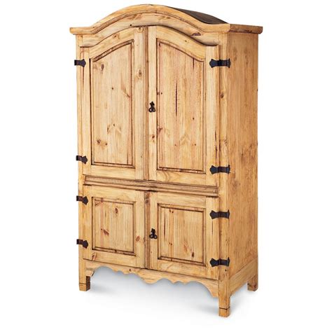 Rustic Pine Armoire 127541 Living Room Furniture At Sportsmans Guide