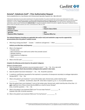 Fillable Online Prior Authorization Request - Acid Prior Authorization Request - Acid Fax Email ...