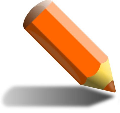 Clipart Orange Pencil