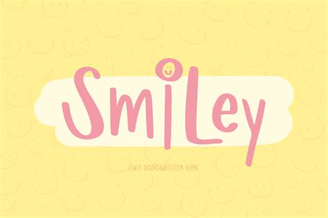Smiley Font By Aquariid · Creative Fabrica