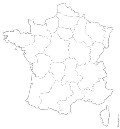 Régions de France | Carte de france, Carte de france à imprimer, Carte
