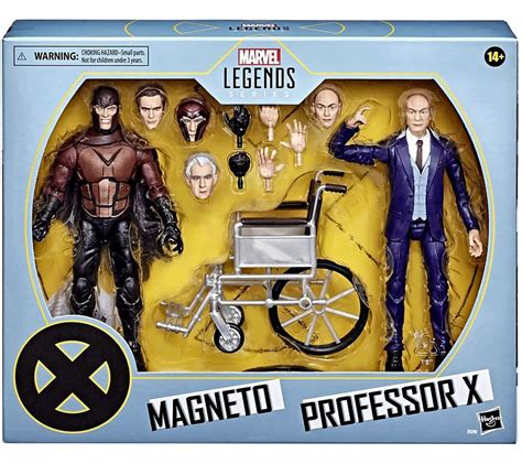 Marvel X Men Legends 20th Anniversary Magneto Professor X Action Figure