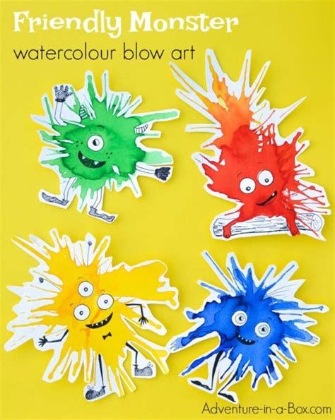 Cute Halloween Monster Crafts For Kids Red Ted Art Easy Crafts