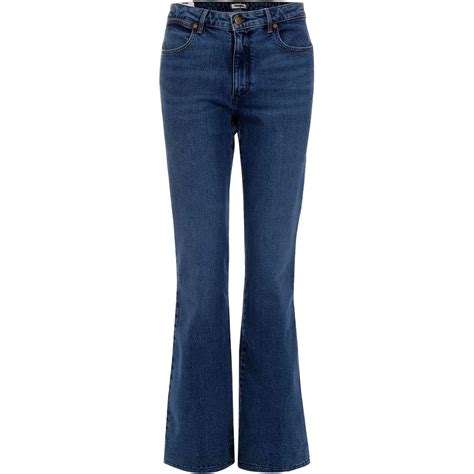 Wrangler Flare Retro 70s Denim Flared Jeans In Dark Blue