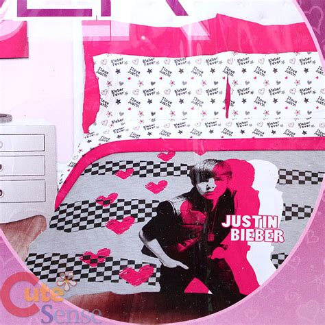 Justin's parents were never married. Justin Bieber Double Queen Comforter Set Pink Microfiber ...