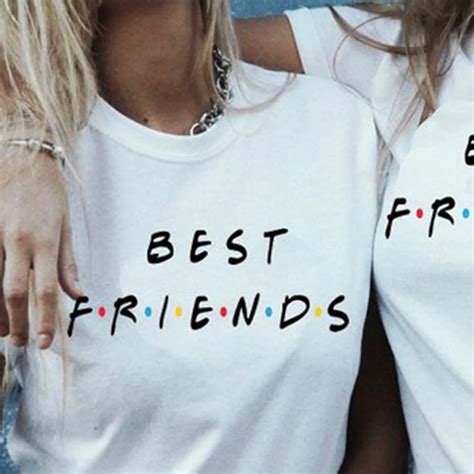 Best Friends Graphic Tees Women 80s T Shirt 90s Fashion Grunge T Shirt