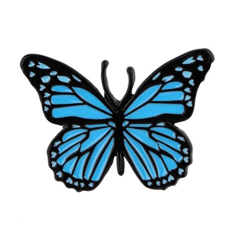 Blue Butterfly Enamel Pin Badge Cute Brooch Pin For Butterfly Backpack