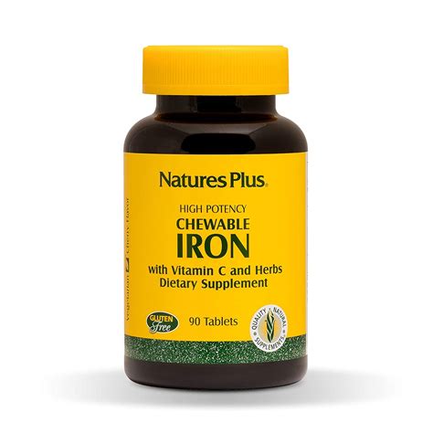 Looking for the best vitamin c supplement? Naturesplus Chewable Iron 27 Mg 90 Chewable Tablets High ...