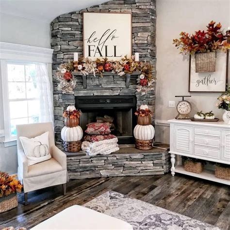24 Cozy Fall Home Decors To Inspire You Diy Living Room Decor Fall