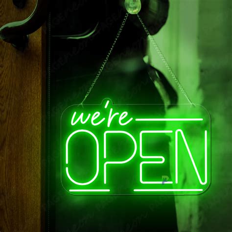 We Re Open Neon Sign Open Business Led Light Pageneon
