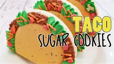 Loaded Taco Decorated Sugar Cookies On Kookievision Youtube