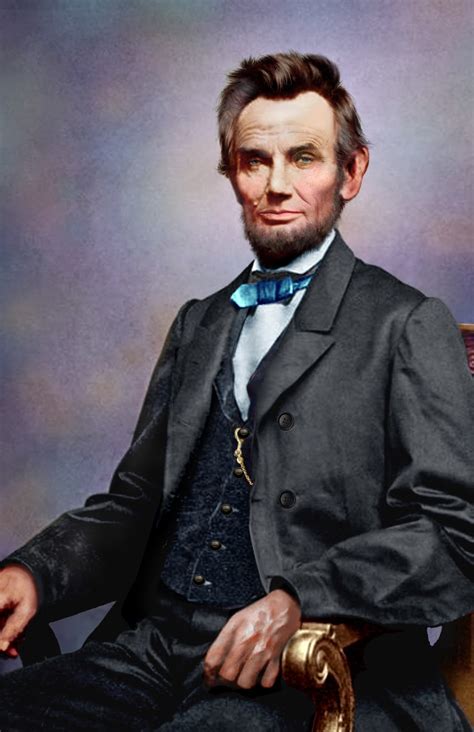 Colors For A Bygone Era Colorized Abe Lincoln From A Photo By Mathew Brady