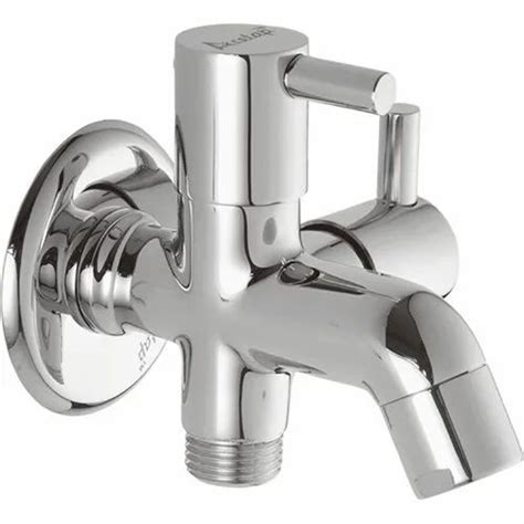 Acetap Modern Chorme Plated 2 In 1 Brass Bib Cock Tap For Bathroom