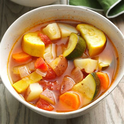 Garden Vegetable Herb Soup Recipe Taste Of Home