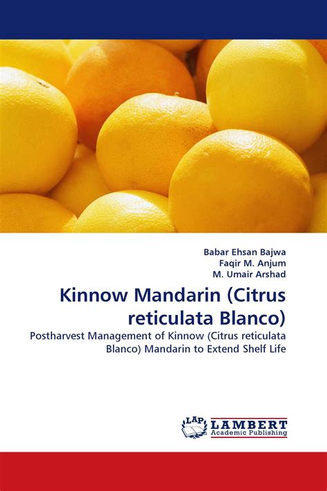 Kinnow Mandarin Citrus Reticulata Blanco 978 3 8433 9141 2
