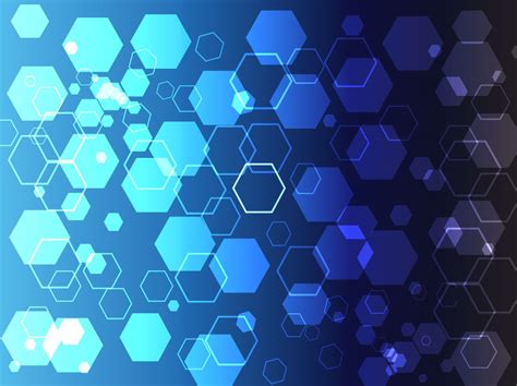 Blue Hexagon Theme Vector Art And Graphics