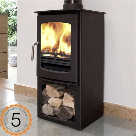 Ecosy Purefire Curve 5 Defra Approved Multi Fuel Stove With Stand