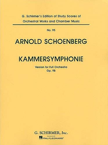 Arnold Schoenberg Kammersymphonie Op9b Full Score Notlagret