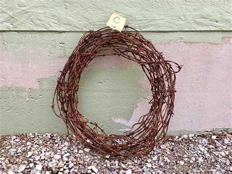 Vintage Rustic Western Decor Barbed Wire Wreath DIY Barb Wire | Etsy ...