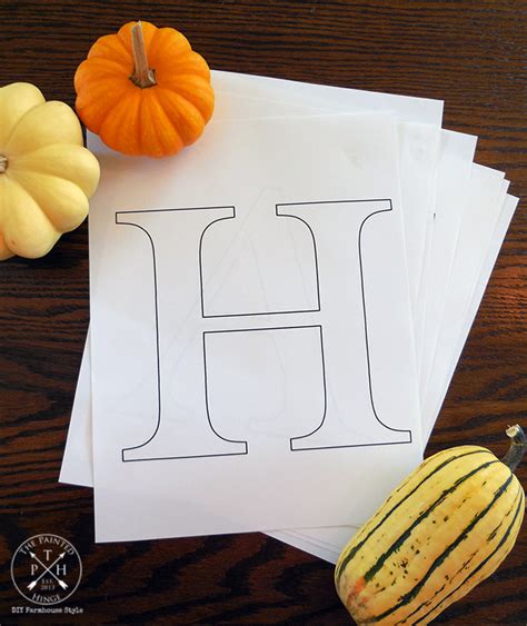 Browse our gallery of professionally designed all signs and templates. Free Printable Letters To Make A DIY Harvest Sign! Stencil ...