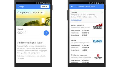 While there is a lot to consider, an auto insurance quote comparison doesn't need to be complicated. Google now lets you compare auto insurance quotes in California, will launch in more states soon ...
