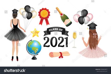 Class Of 2021 Graduation Clip Art Collection Royalty Free Stock