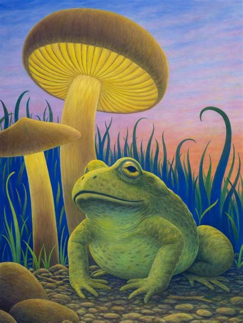 The Magic Toad By Mark Henson Canvas Giclee Art Painting