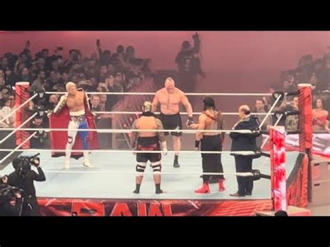 Roman Reigns Solo Sikoa Vs Cody Rhodes Brock Lesnar Youtube