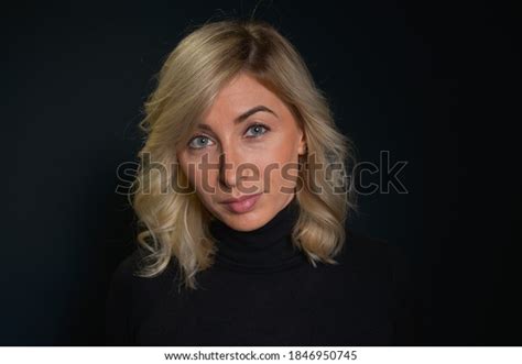 Beautiful Young Blonde Woman Blue Eyes Stock Photo 1846950745