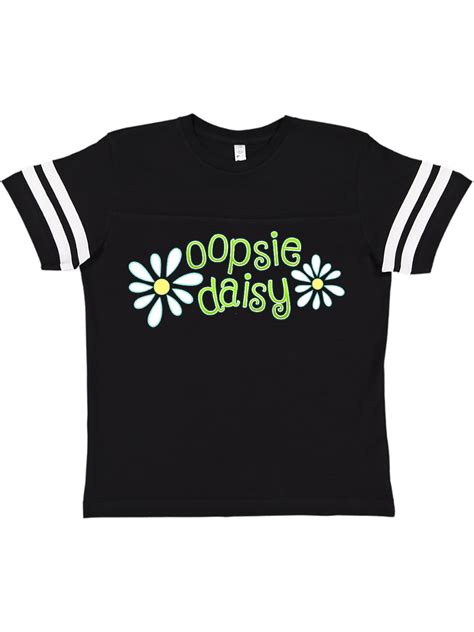 Inktastic Oopsie Daisy Teen Short Sleeve T Shirt Unisex Football Black
