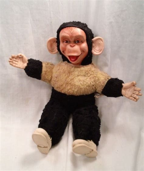 Vintage Stuffed Monkey Toy What A Homely Face Toy Monkey