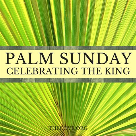 Palm Sunday Celebrate The King Notes From The Cove