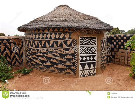 Choza Africana Del Adobe African House Traditional Architecture