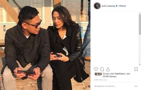 5 Potret Kemesraan Putri Tanjung dan Pacarnya, Ada yang Malu-malu - MataMata.com