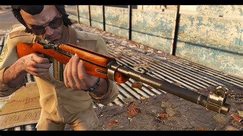30 Cal M1 Carbine Rifle Black Mass Movie Replace Gta5