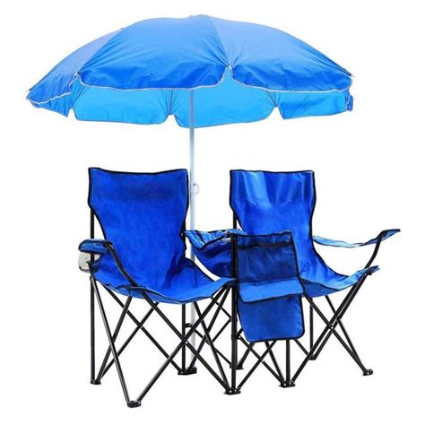 This folding outdoor chair with removable umbrella is great for using at park, beach, backyard, garden, camp site or other outdoor places. Clearance! Portable Folding Camping Double Chair, 2-Seat ...