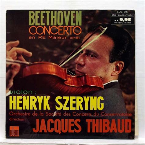 Beethoven Violin Concerto In D Major Op61 By Henryk Szeryng Lp With