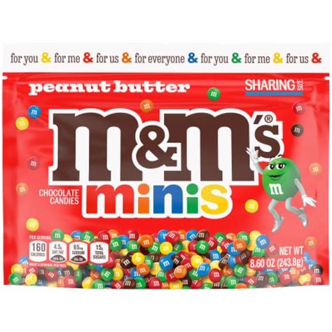 Mandms Minis Peanut Butter Chocolate Candies 86 Oz Frys Food Stores