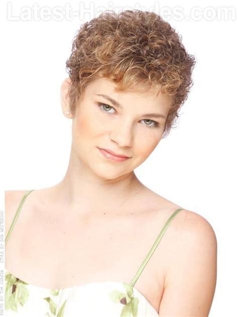 Very Short Natural Hairstyles With Bangs For Curly Hair Short Curly