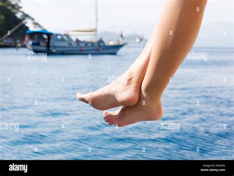 Female Sunbathing Boat Deck Hi Res Stock Photography And Images Alamy