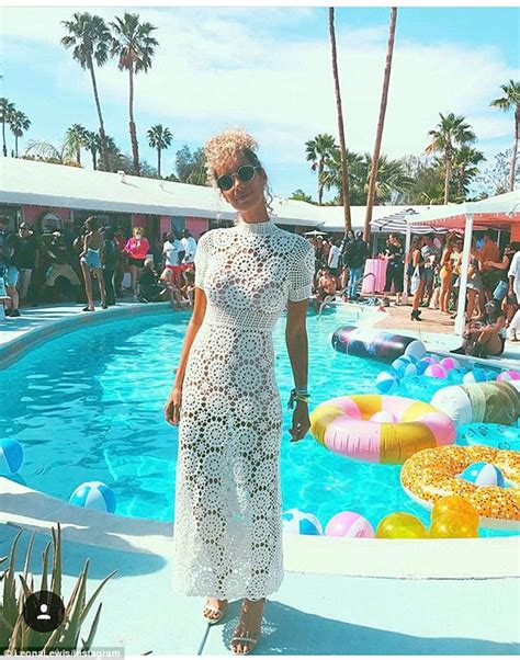 Leona Lewis Shows Off Bra In See Through Top At Coachella Daily Mail