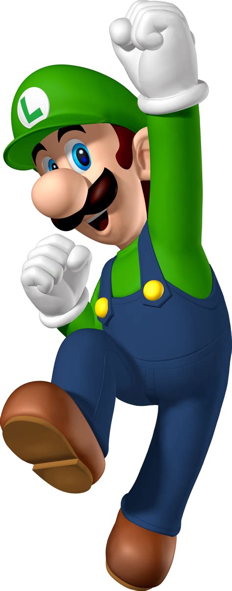 Image Jumping Luigi Artwork New Super Mario Brospng The Nintendo