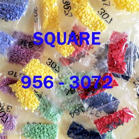 447 Colors Dmc Square Diamond Painting Drills Replacement Etsy