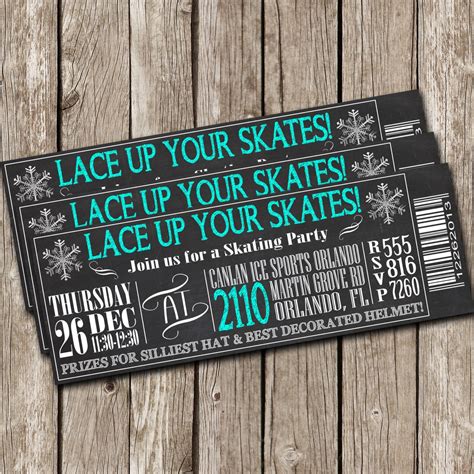 The Top 25 Ideas About Ice Skating Birthday Party Invitations Home