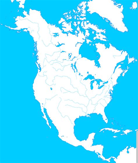 Blank North America Political Map United States Map